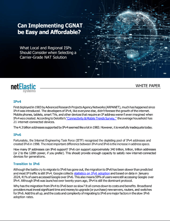 Can Implementing CGNAT be Easy and Affordable?
